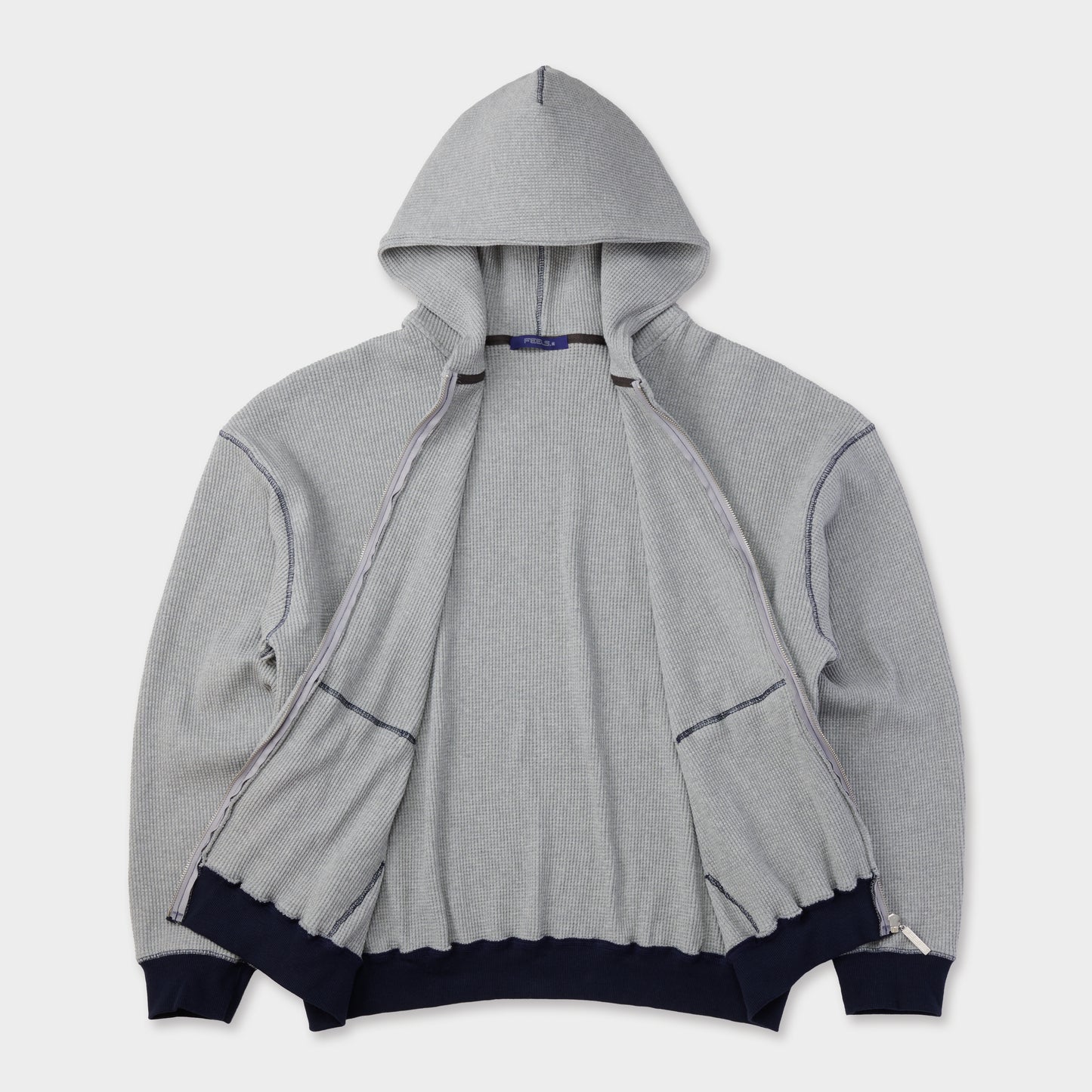 HEAVY THERMAL HOODIE GRAY