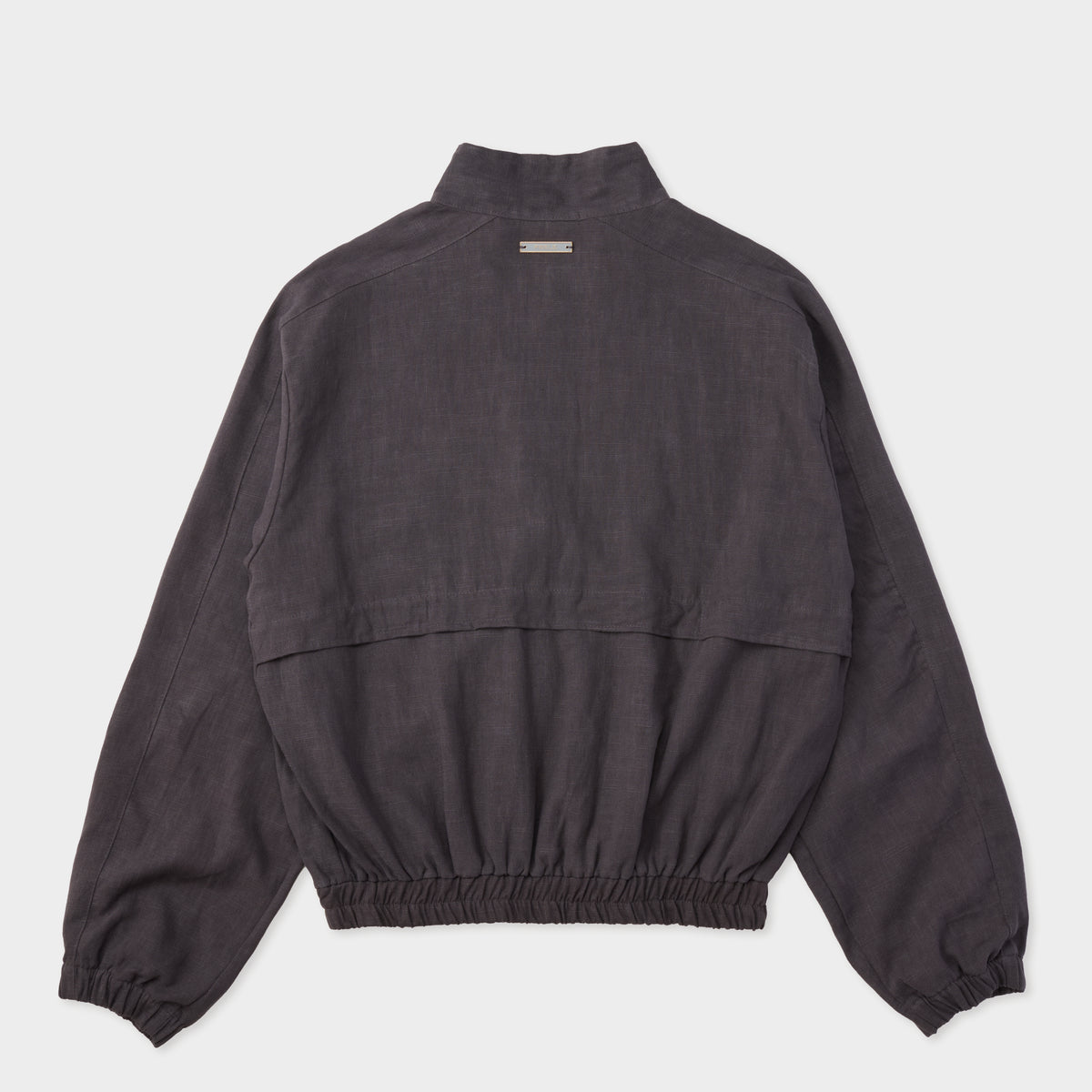 LINEN BLOUSON JACKET GRAY