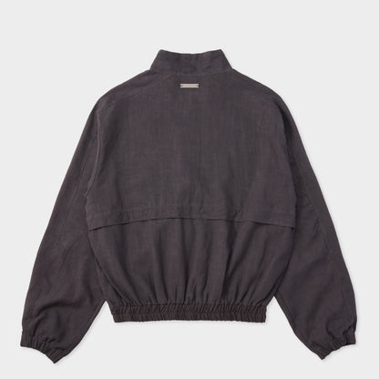 LINEN BLOUSON JACKET GRAY