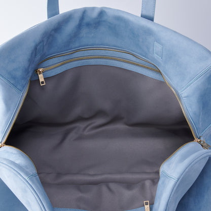 SUEDE TOUCH TRAVEL BAG 2026 SUMMER LIMITED LIGHT BLUE