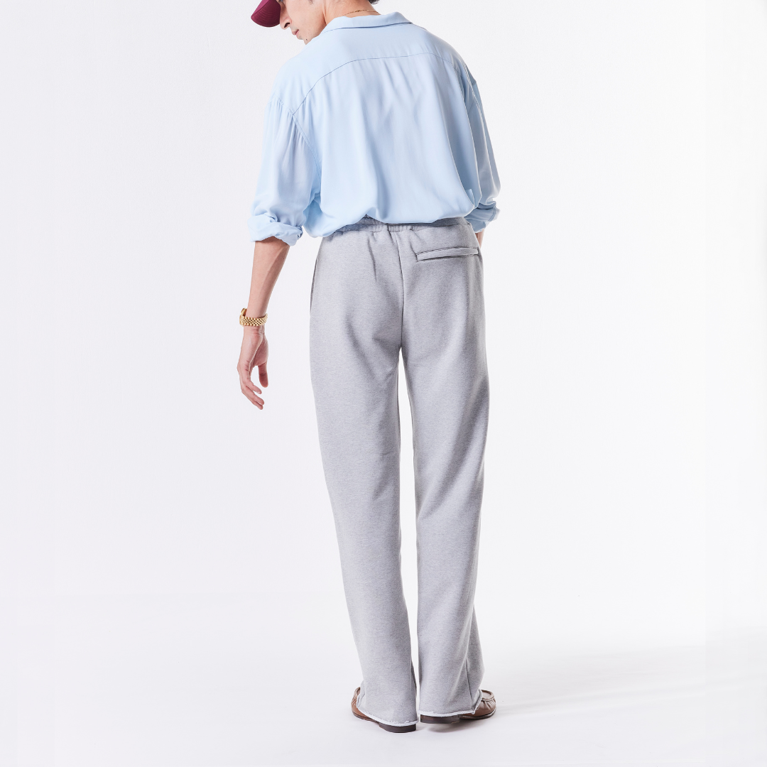 STRAIGHT PANTS GRAY "DRESS CODE LINE"