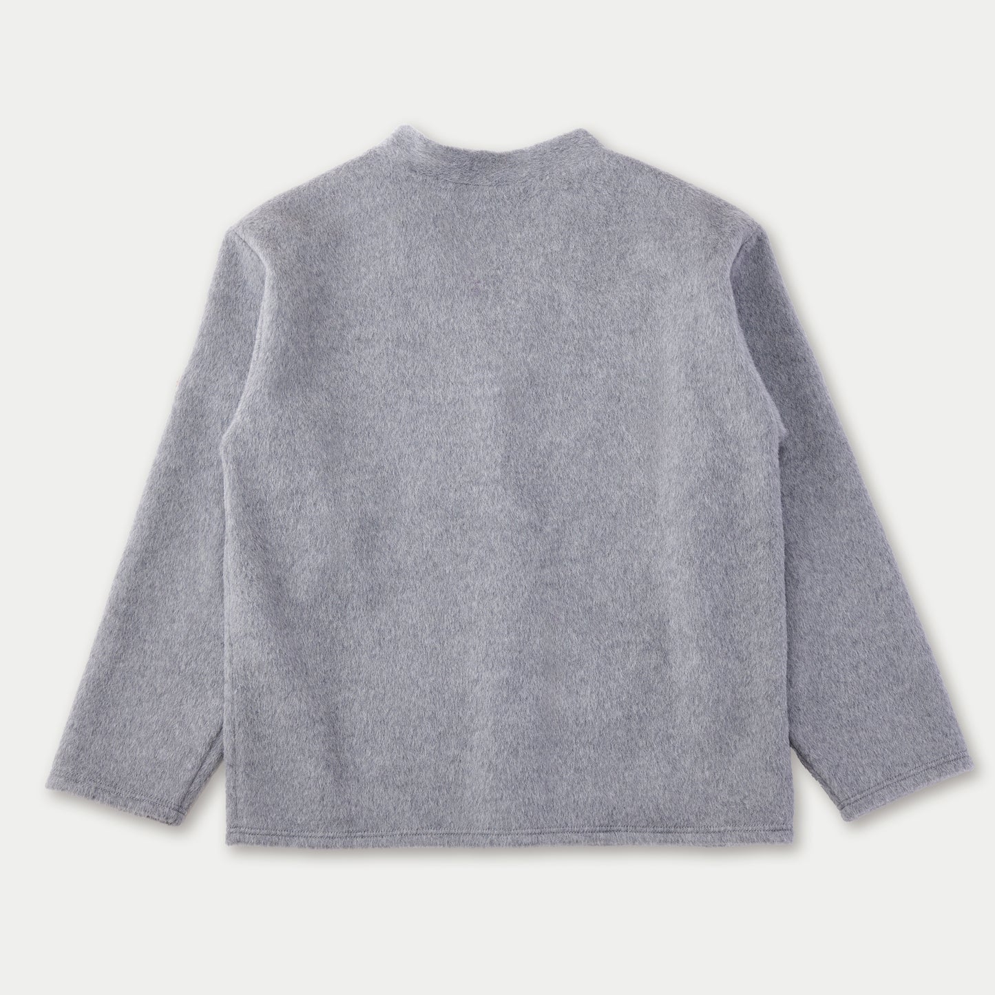 ALPACA  WOOL CARDIGAN GRAY