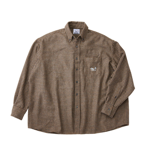 OMBRE CHECK OUTER SHIRT BLUE