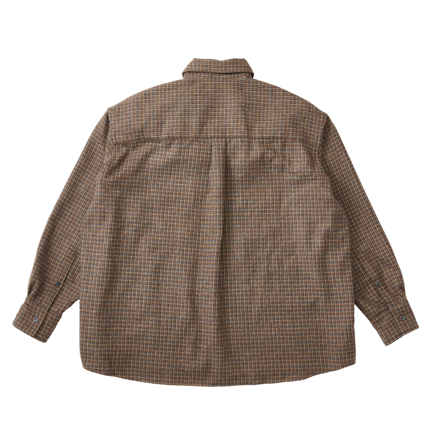 OMBRE CHECK OUTER SHIRT BLUE