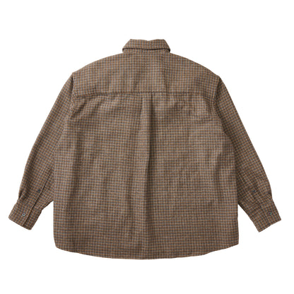 OMBRE CHECK OUTER SHIRT BLUE
