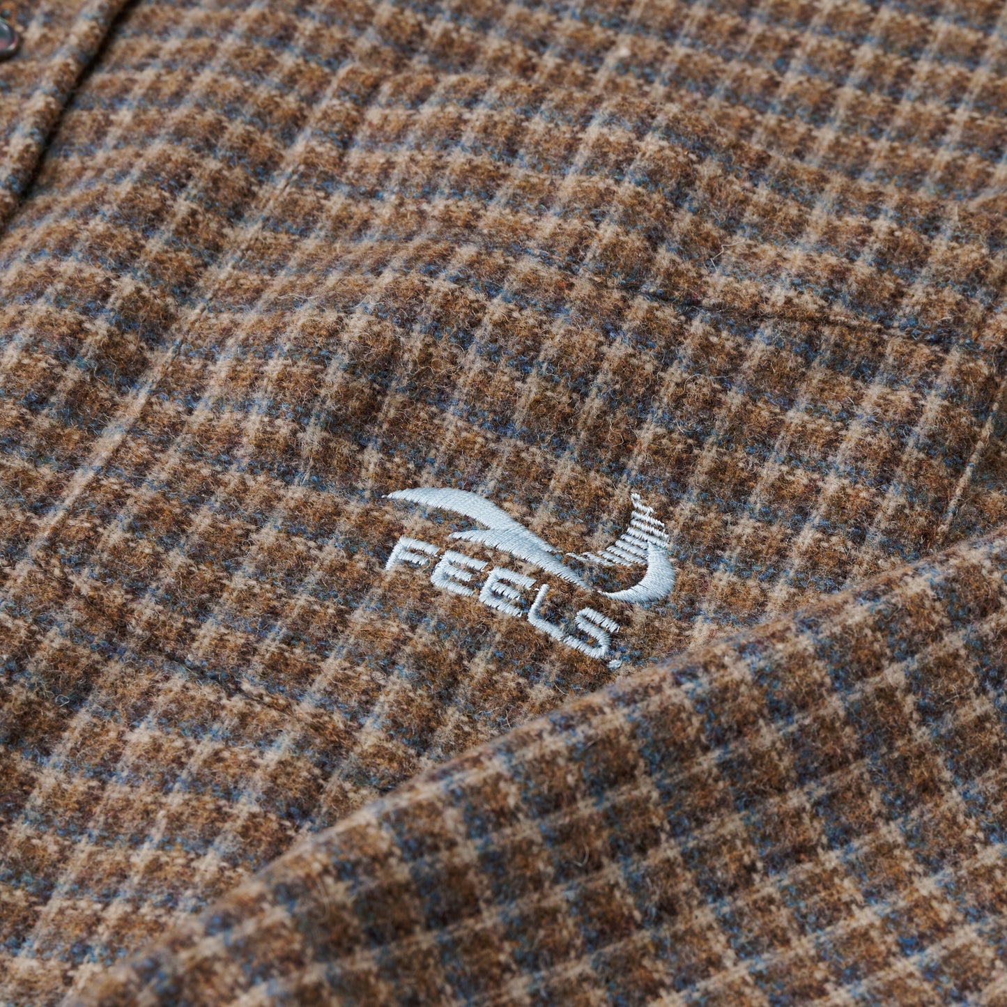 OMBRE CHECK OUTER SHIRT BLUE