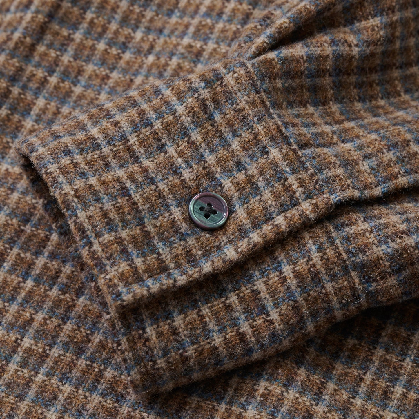 OMBRE CHECK OUTER SHIRT BLUE