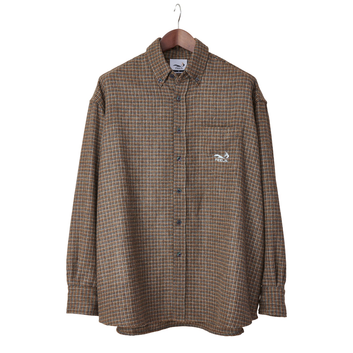 OMBRE CHECK OUTER SHIRT BLUE