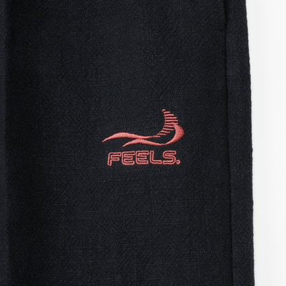 LINEN SLACKS BLACK