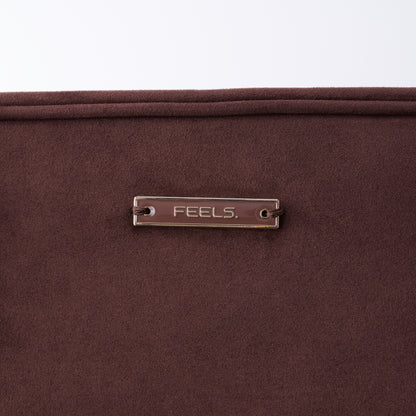 SUEDE TOUCH TRAVEL BAG BROWN