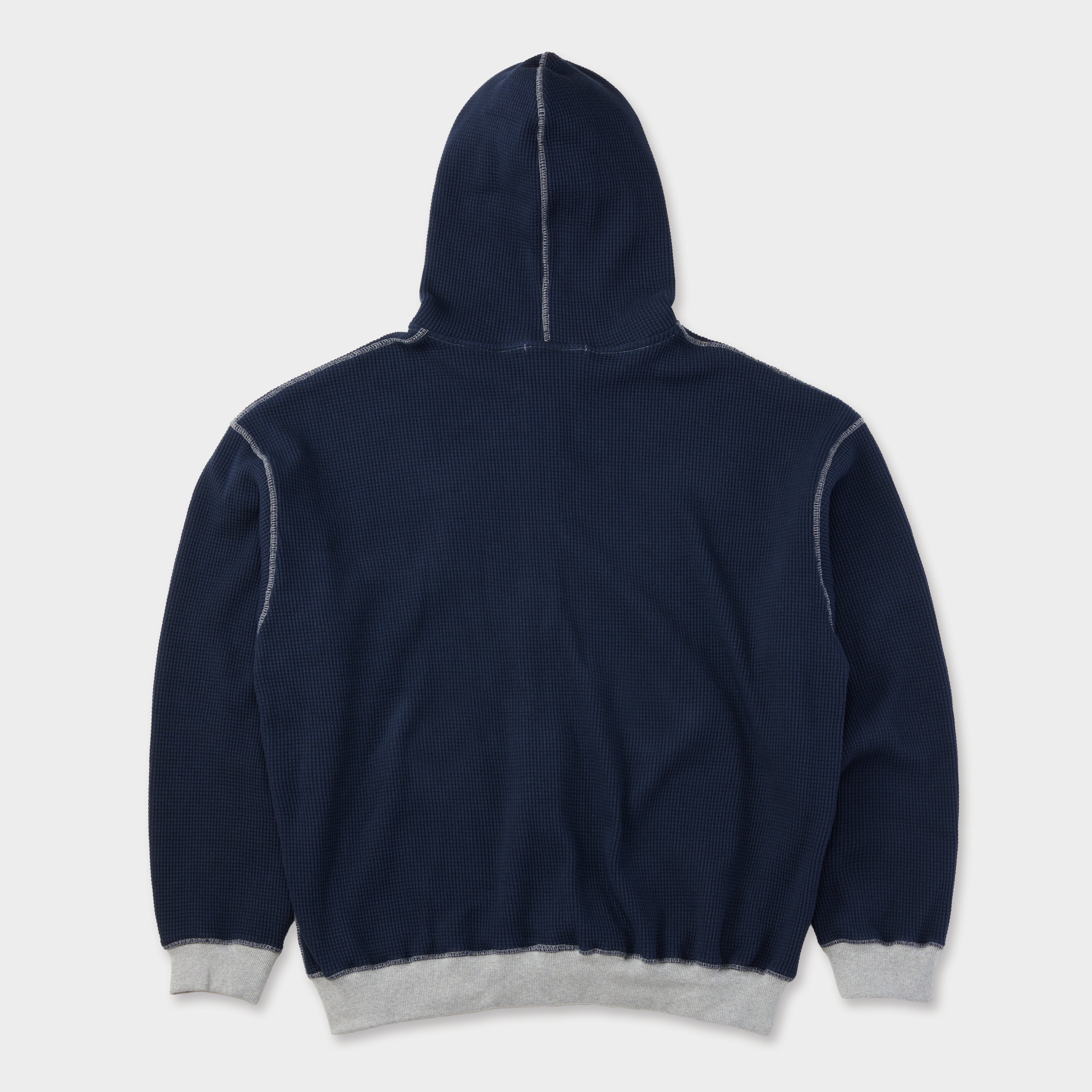 HEAVY THERMAL HOODIE NAVY – FEELS.