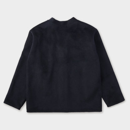 ALPACA  WOOL CARDIGAN BLACK