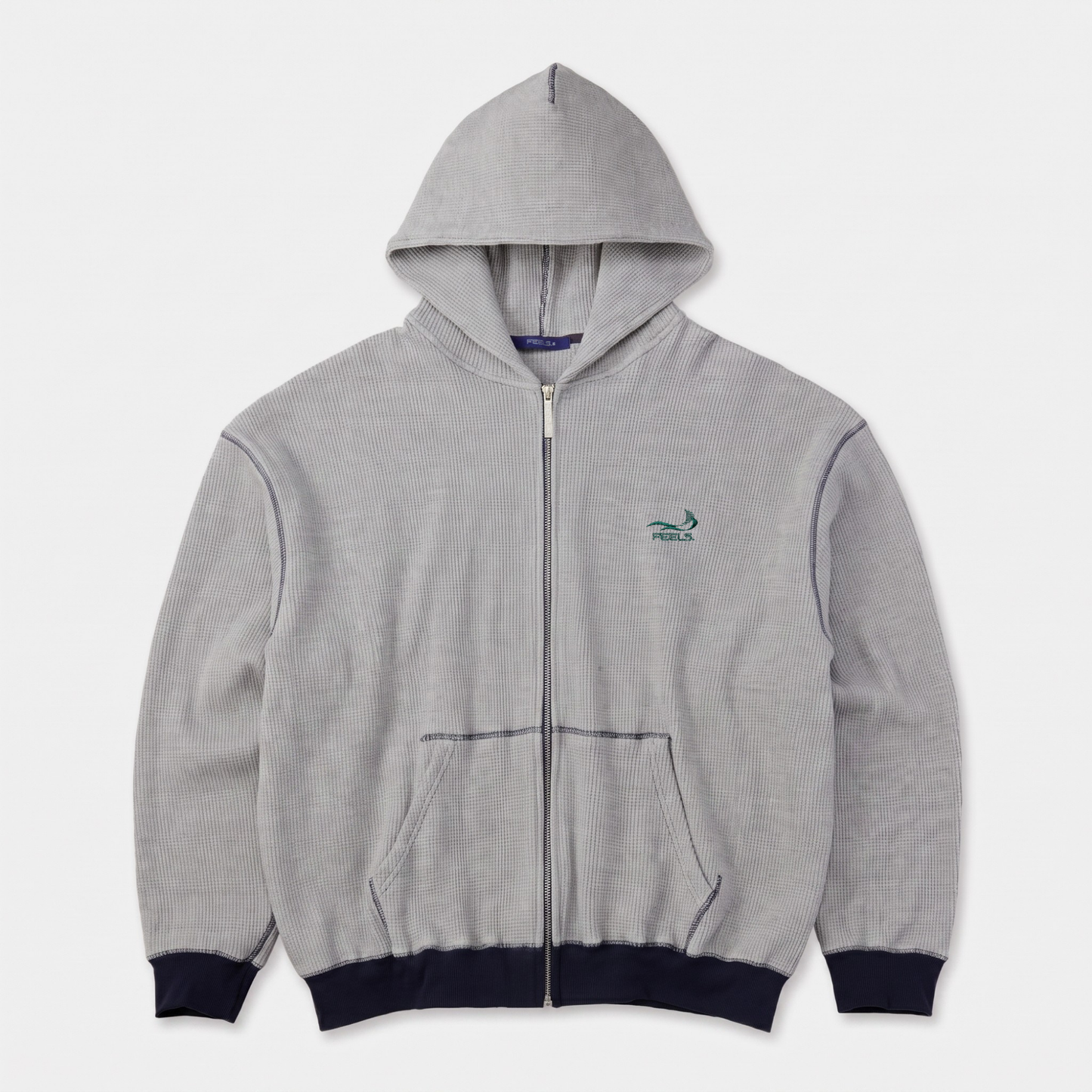 HEAVY THERMAL HOODIE GRAY