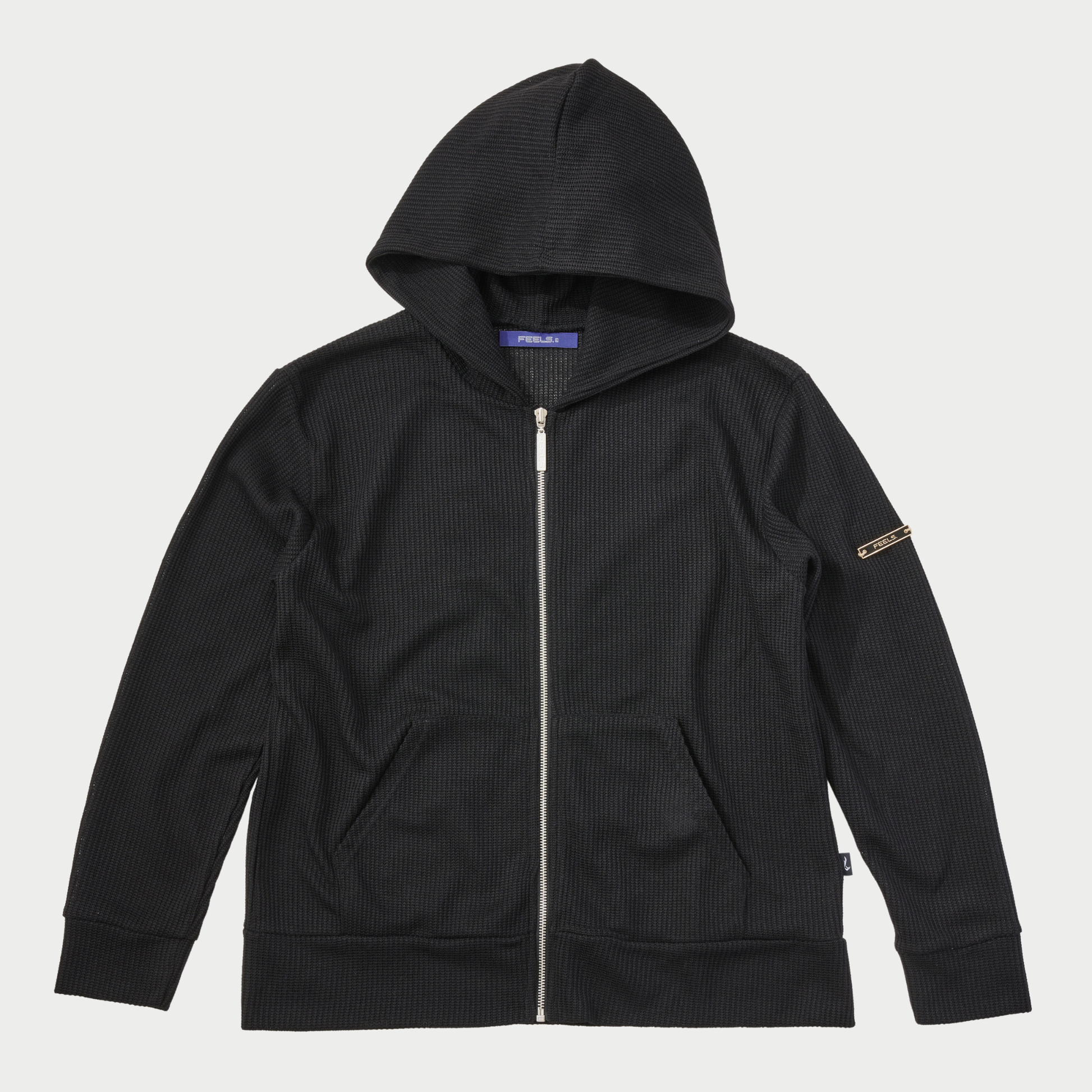 FEELS THERMAL ZIP UP HOODIE BLACK Lサイズ THERMAL ZIP UP HOODIE BLACK – FEELS.