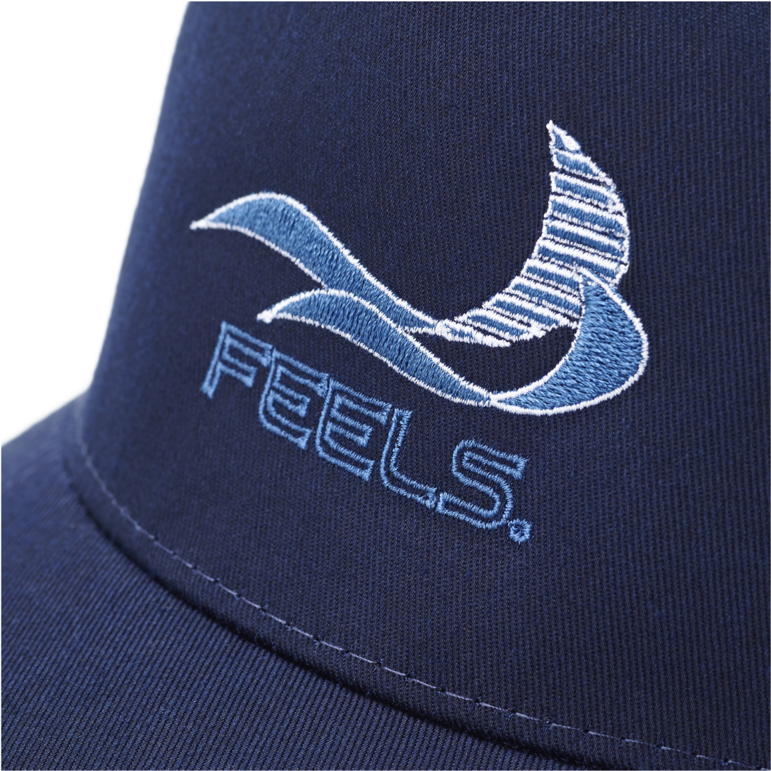 ORIGINAL MESH 5PANEL CAP NAVY – FEELS. ORIGINAL MESH 5PANEL CAP NAVY – FEELS.