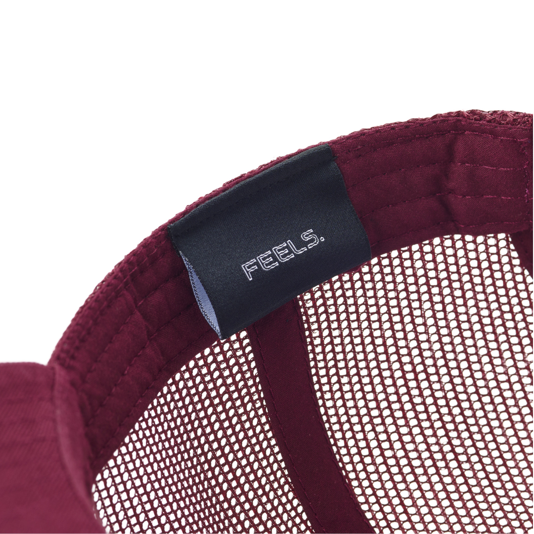 ORIGINAL MESH 5PANEL CAP WINE RED