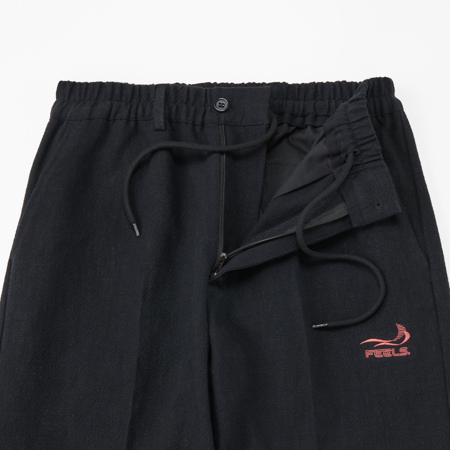 LINEN SLACKS BLACK