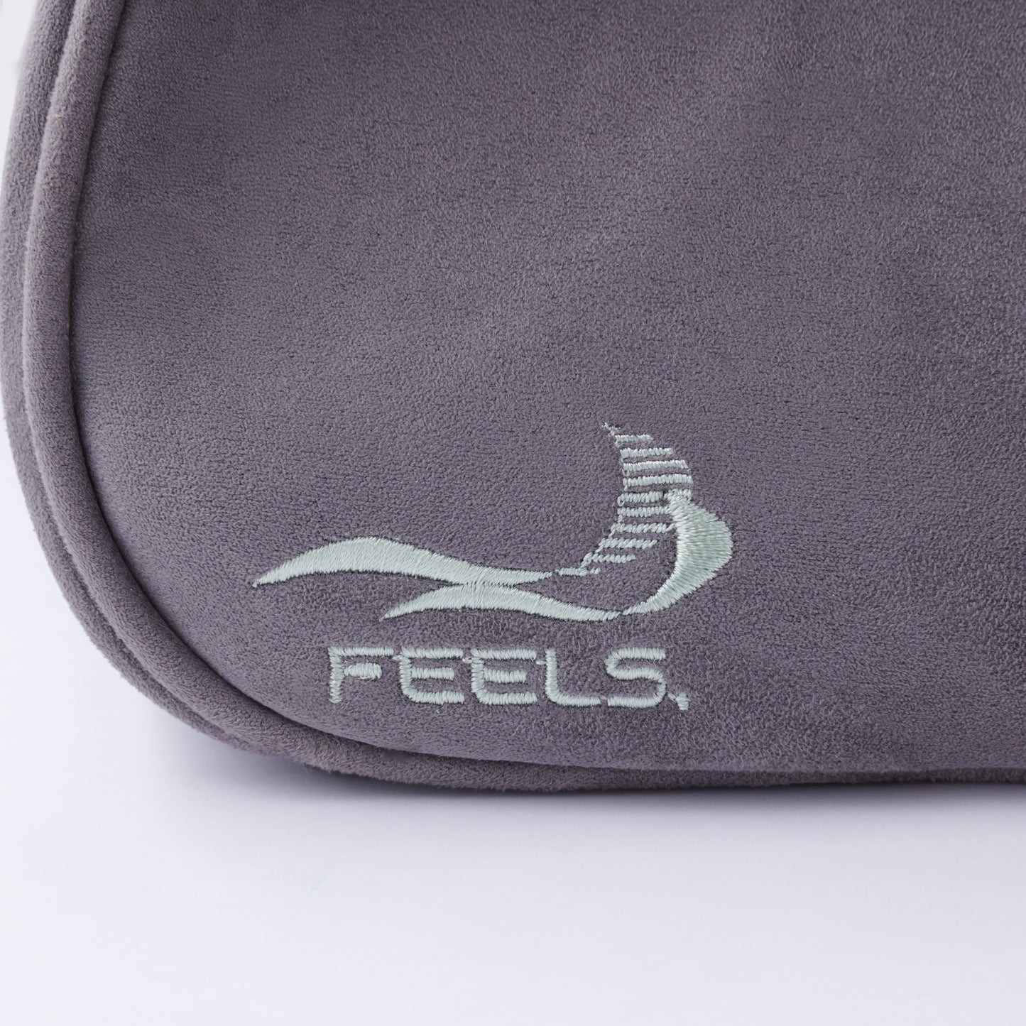 SUEDE TOUCH TRAVEL BAG GRAY