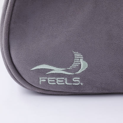 SUEDE TOUCH TRAVEL BAG GRAY
