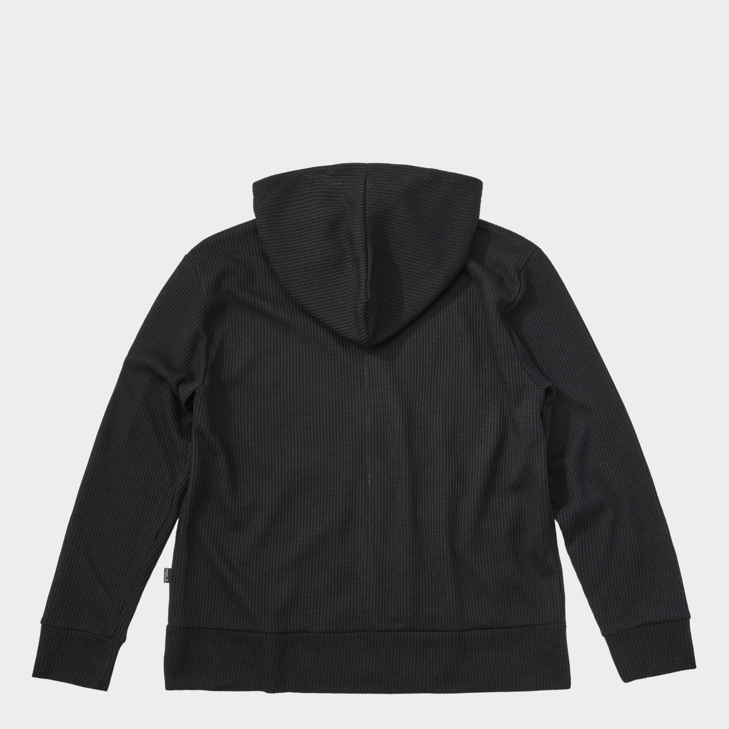 THERMAL ZIP UP HOODIE BLACK – FEELS.