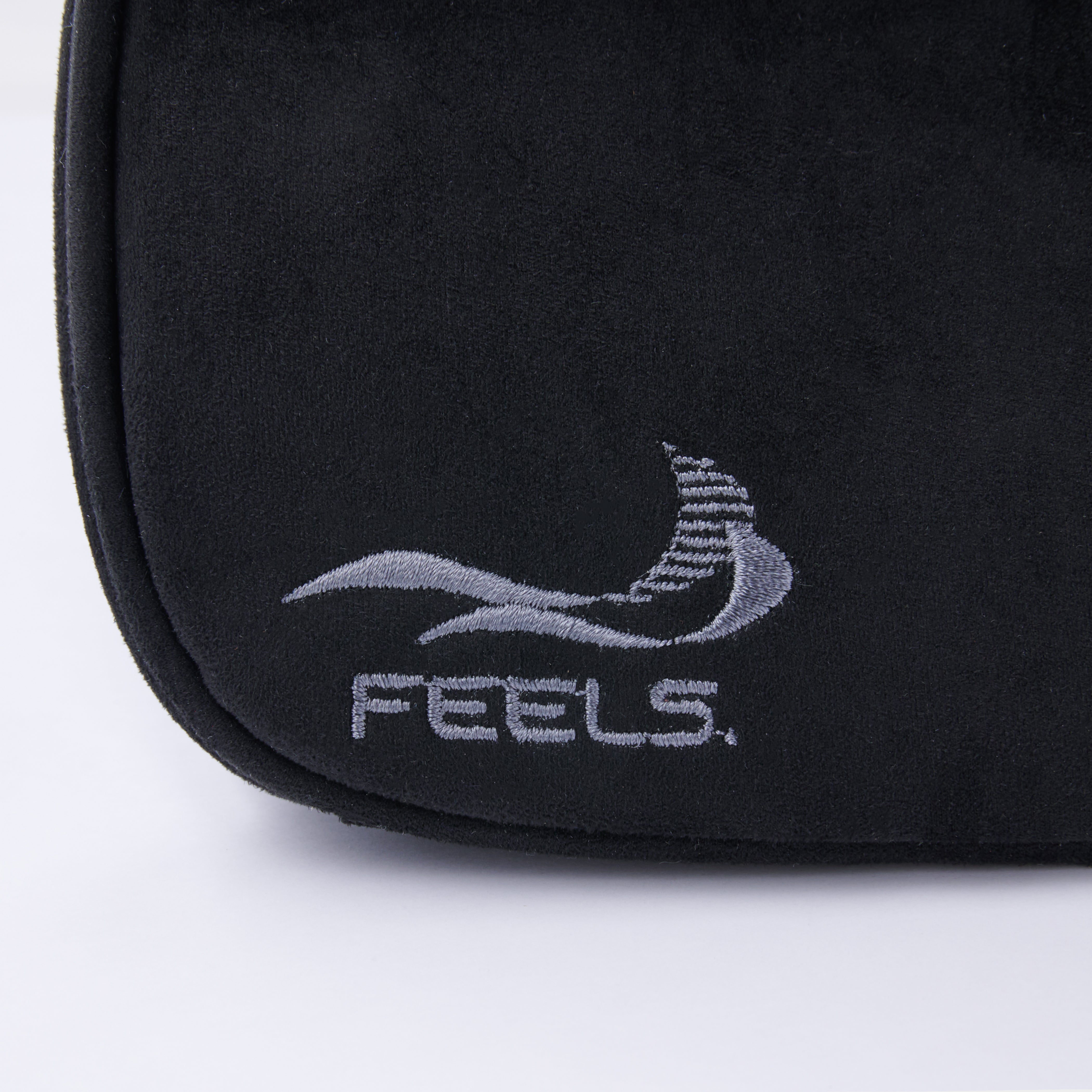 SUEDE TOUCH TRAVEL BAG BLACK – FEELS.