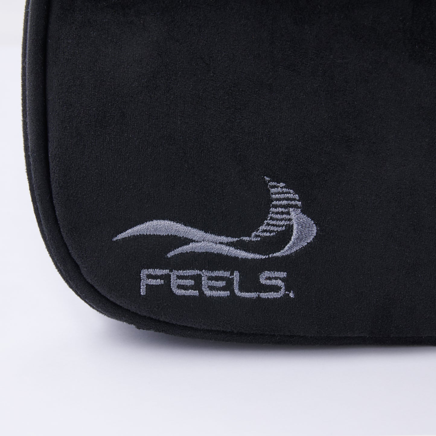 SUEDE TOUCH TRAVEL BAG BLACK