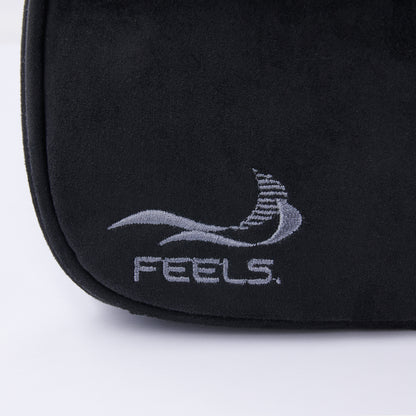 SUEDE TOUCH TRAVEL BAG BLACK