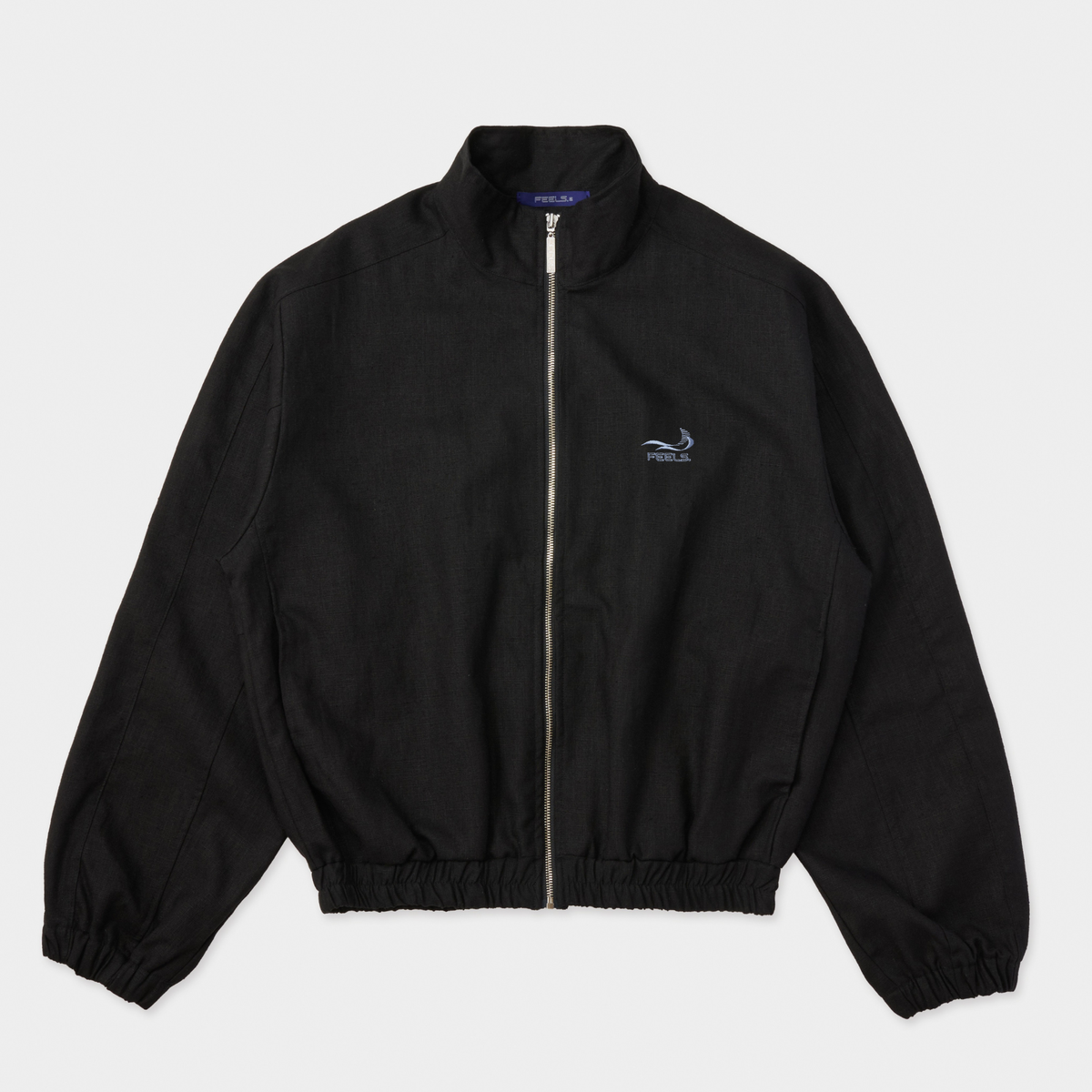 LINEN BLOUSON JACKET BLACK