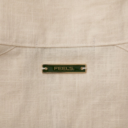 LINEN BLOUSON JACKET BEIGE