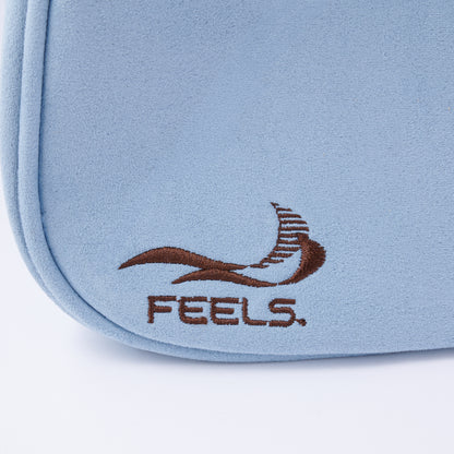 SUEDE TOUCH TRAVEL BAG 2026 SUMMER LIMITED LIGHT BLUE