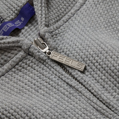HEAVY THERMAL HOODIE GRAY