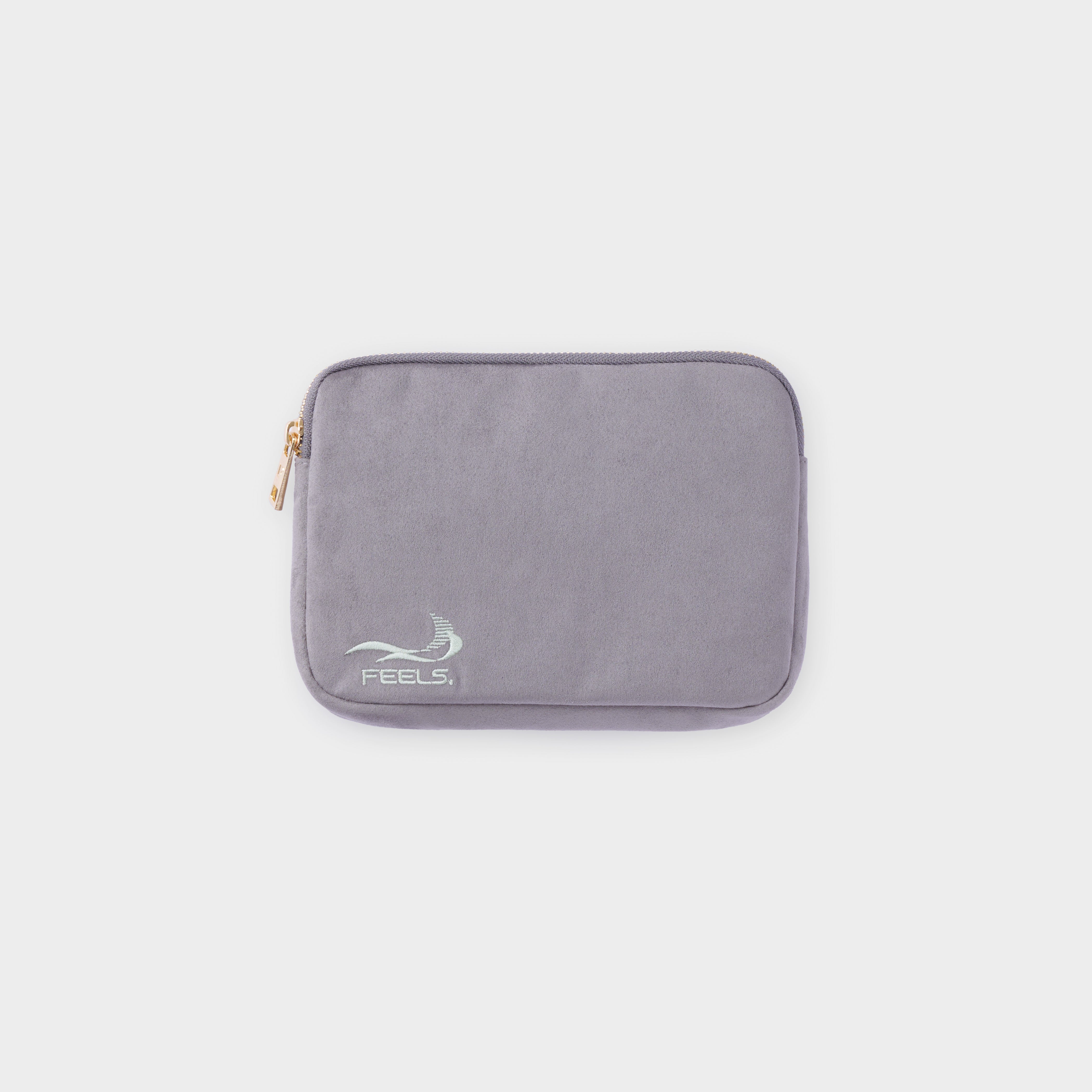 SUEDE TOUCH TRAVEL BAG GRAY – FEELS.