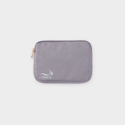 SUEDE TOUCH TRAVEL BAG GRAY