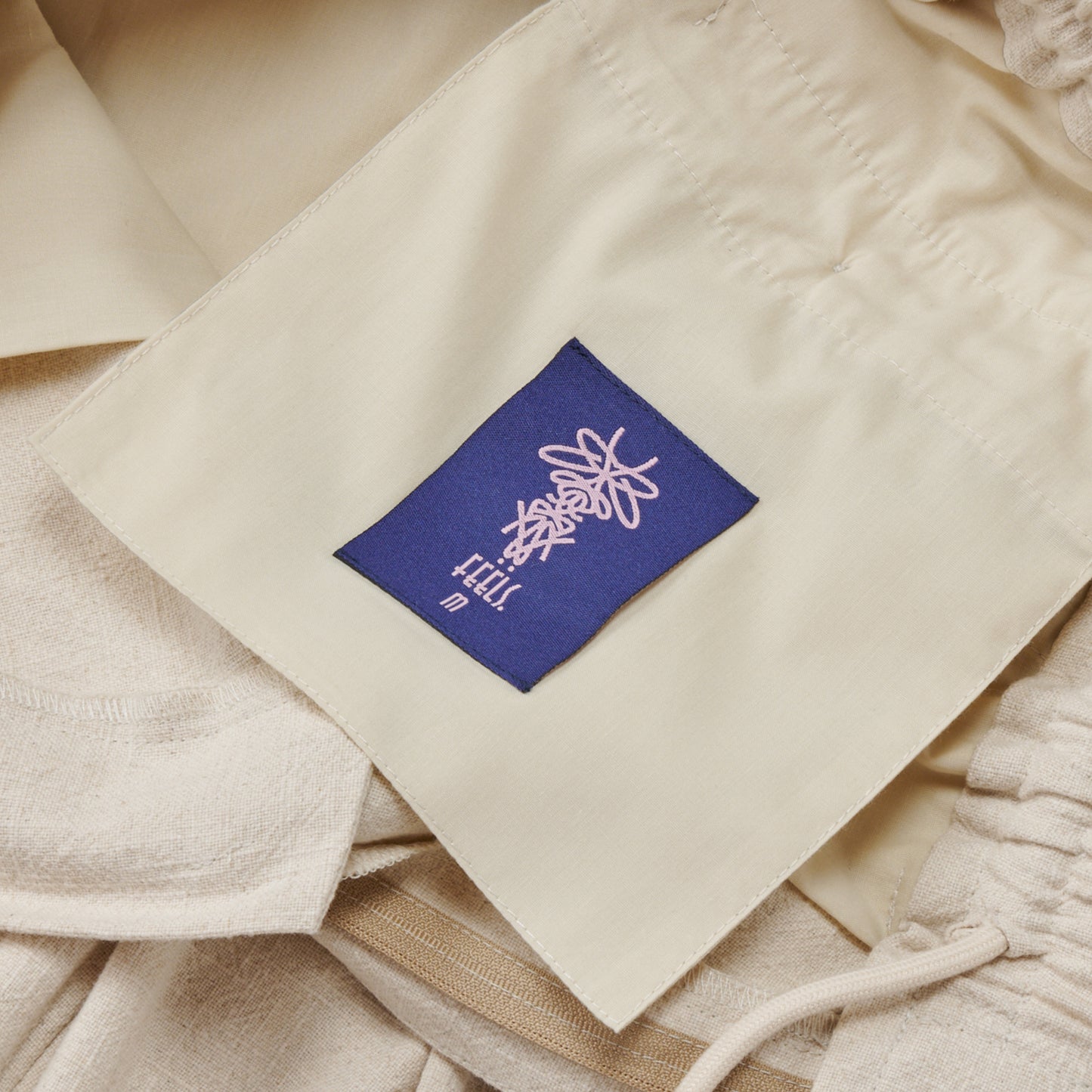 LINEN SLACKS BEIGE