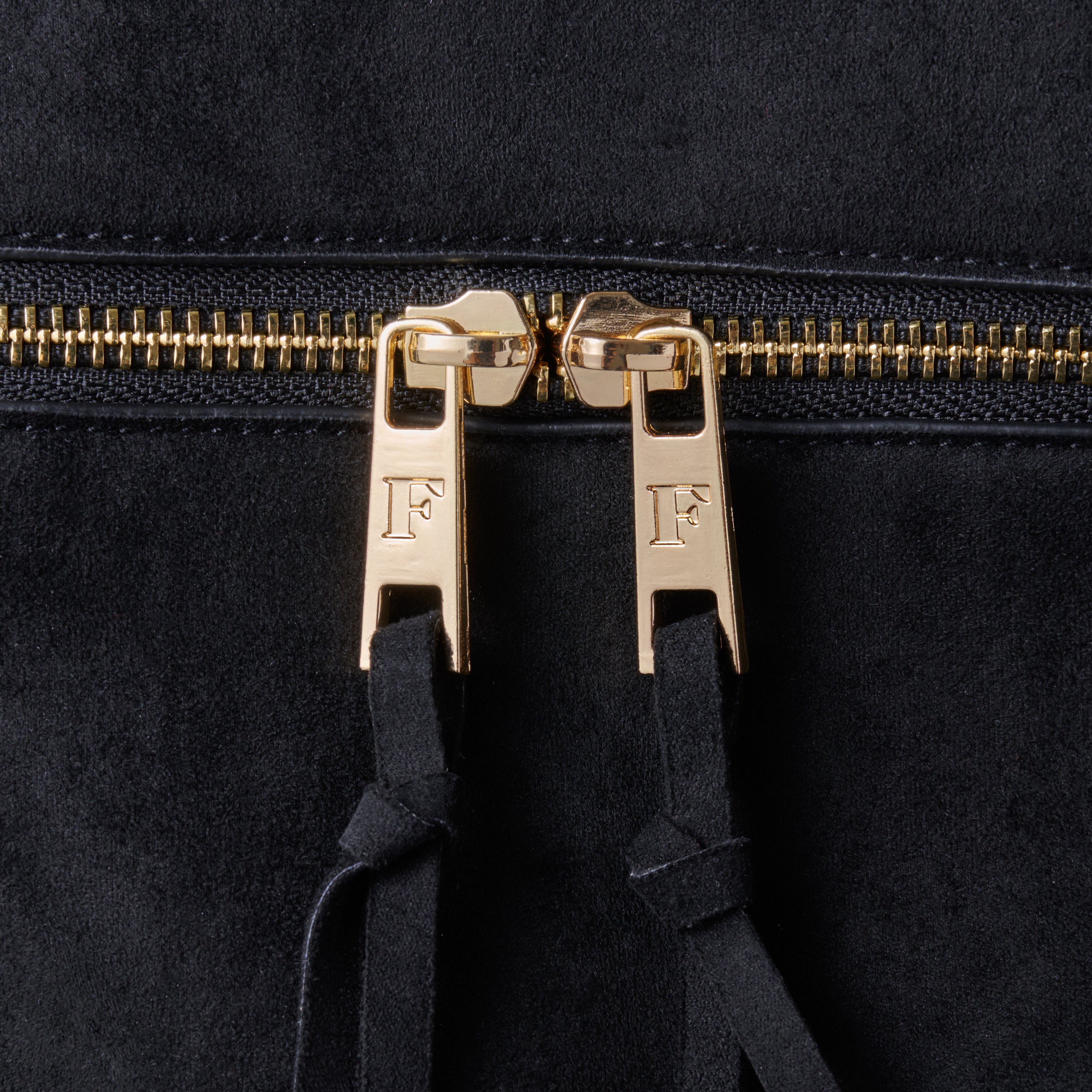 SUEDE TOUCH TRAVEL BAG BLACK – FEELS.