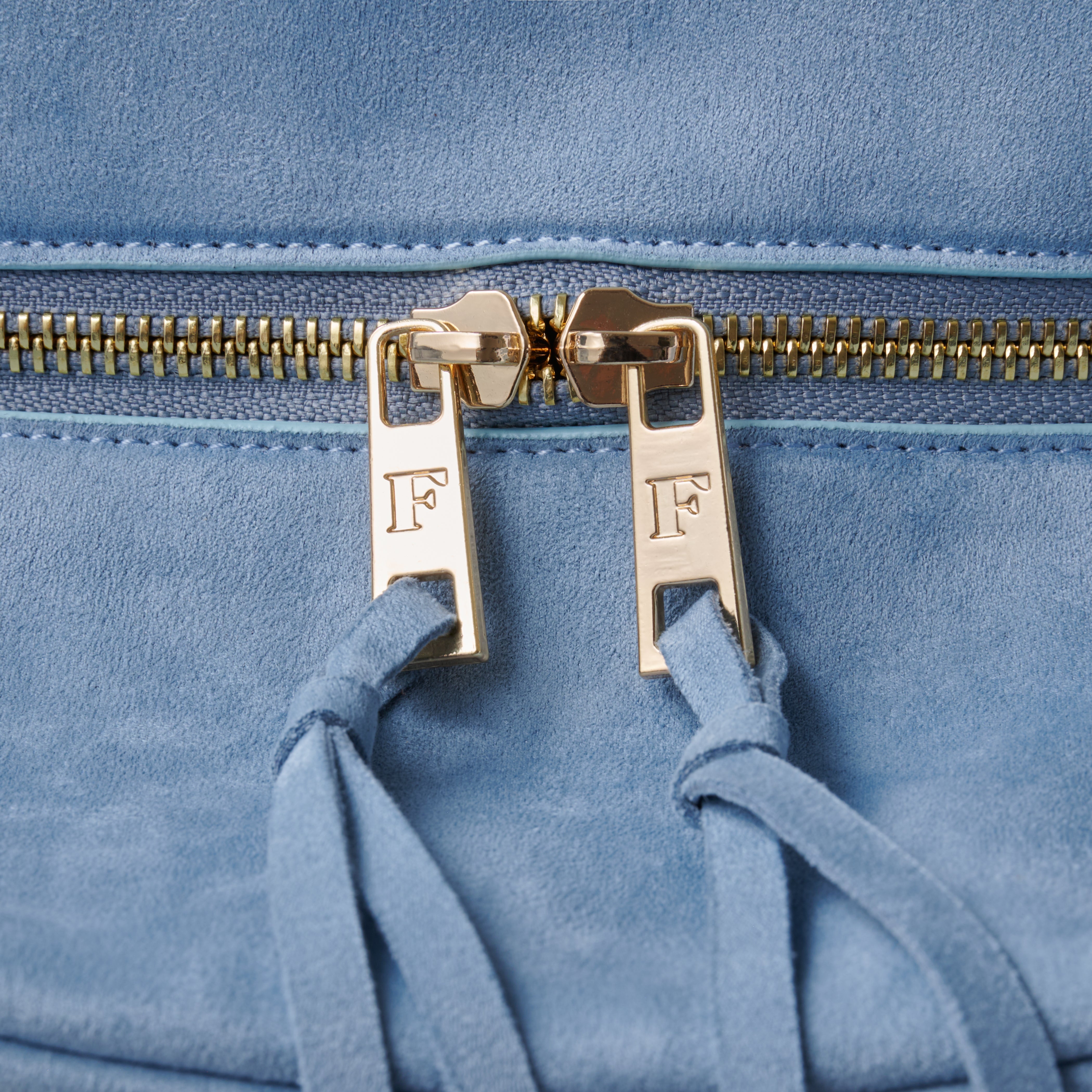 SUEDE TOUCH TRAVEL BAG 2026 SUMMER LIMITED LIGHT BLUE – FEELS.