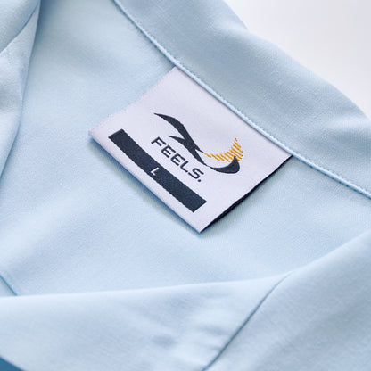 RAYON SHIRT LIGHT BLUE "DRESS CODE LINE"