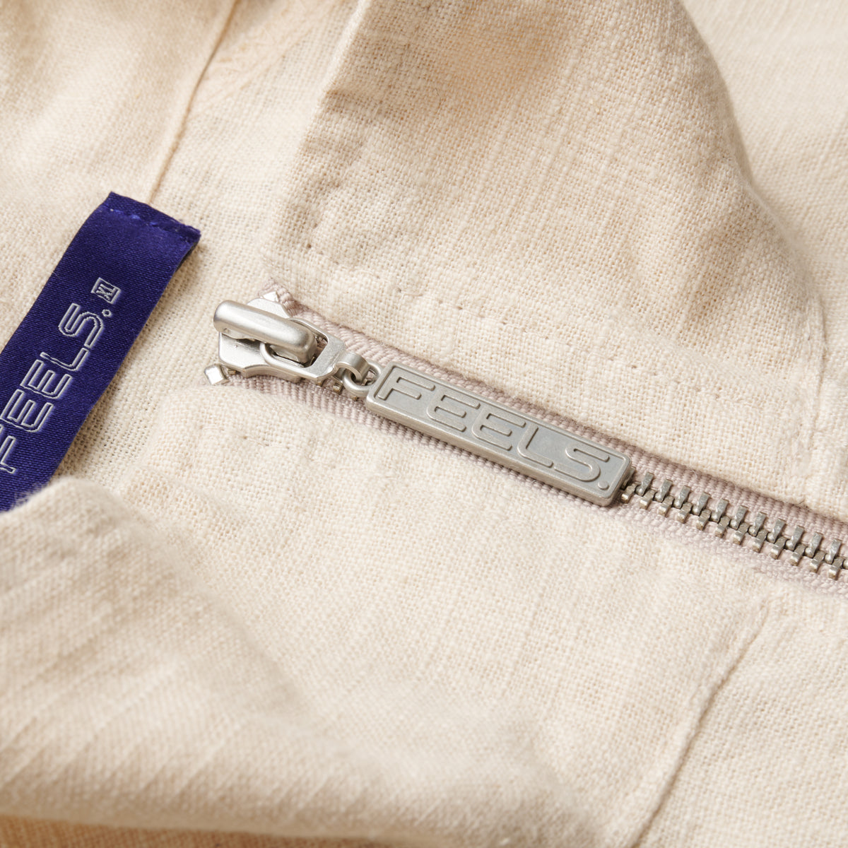 LINEN BLOUSON JACKET BEIGE