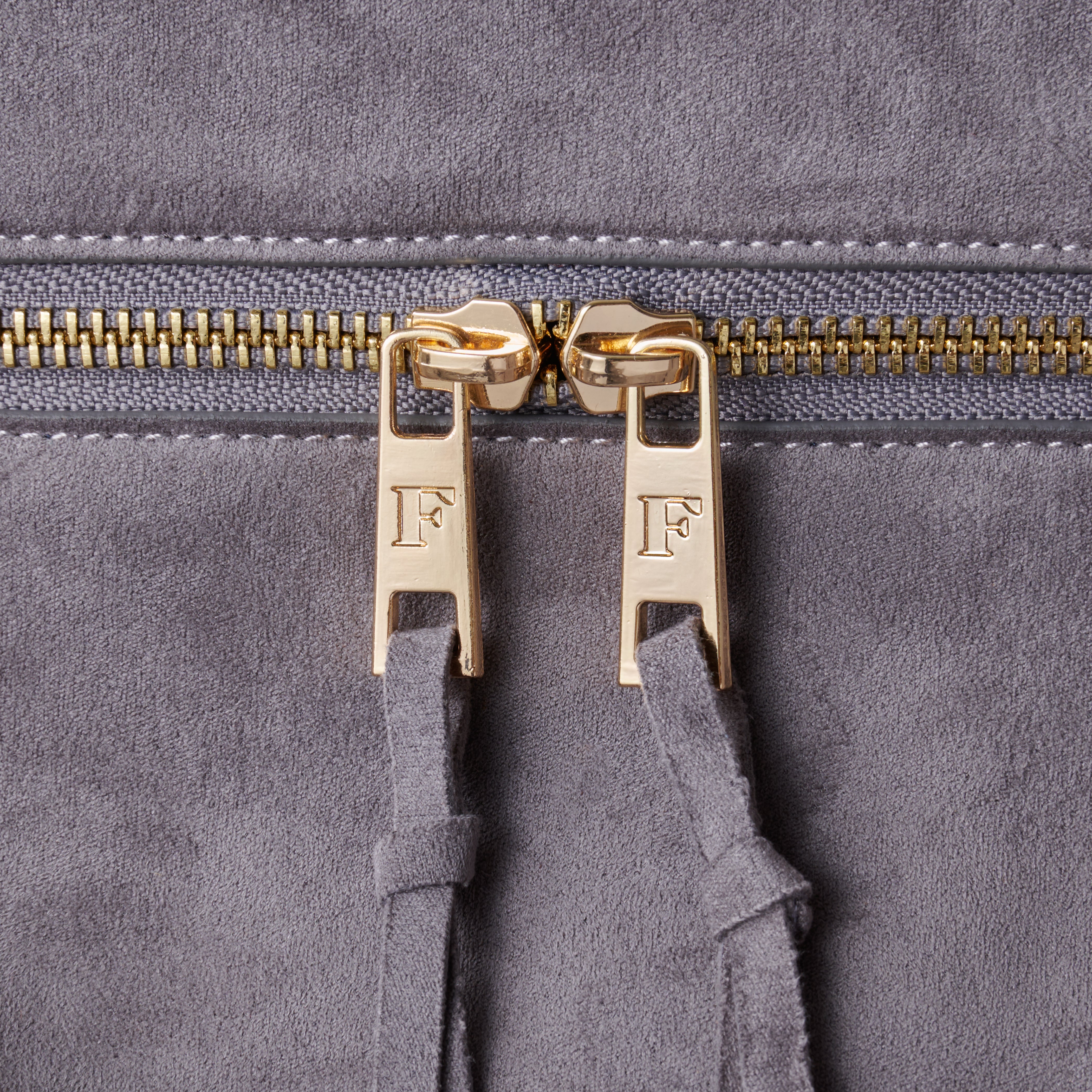 SUEDE TOUCH TRAVEL BAG GRAY – FEELS.