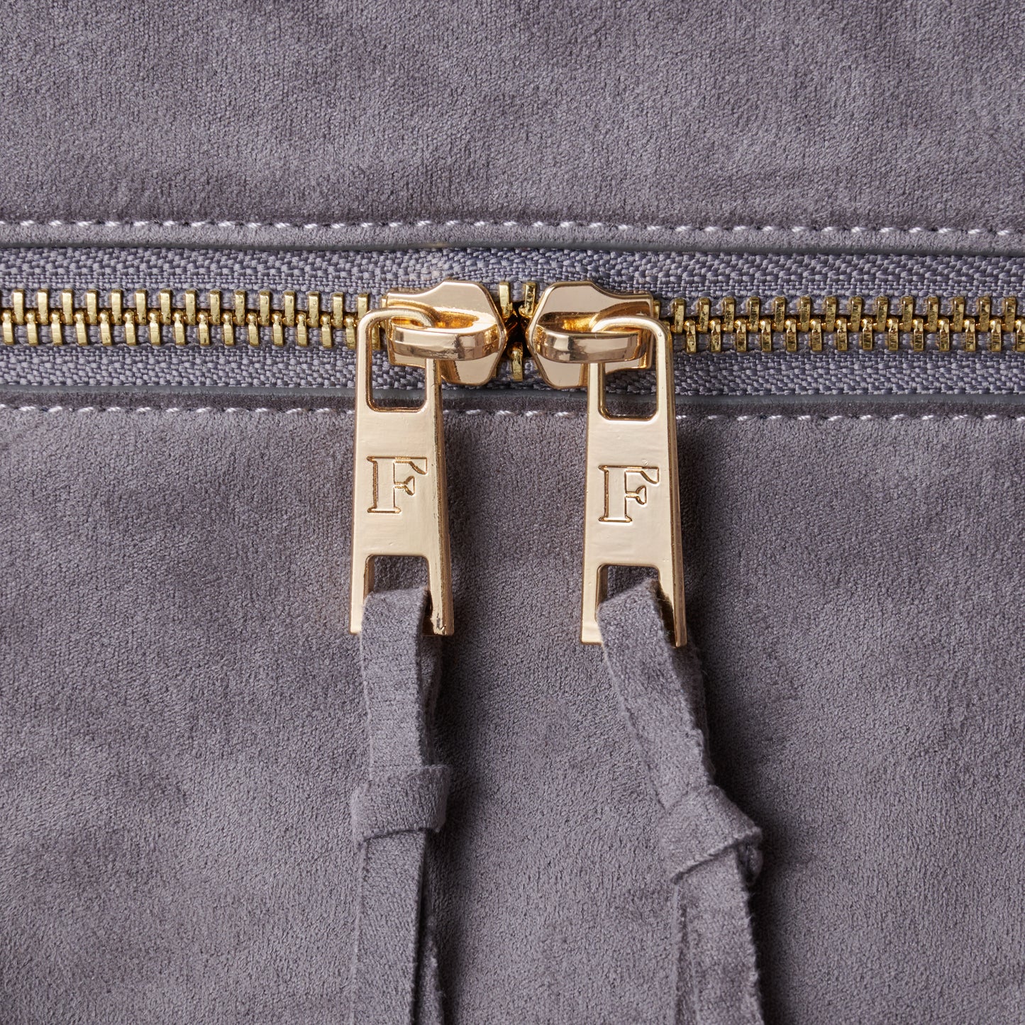 SUEDE TOUCH TRAVEL BAG GRAY