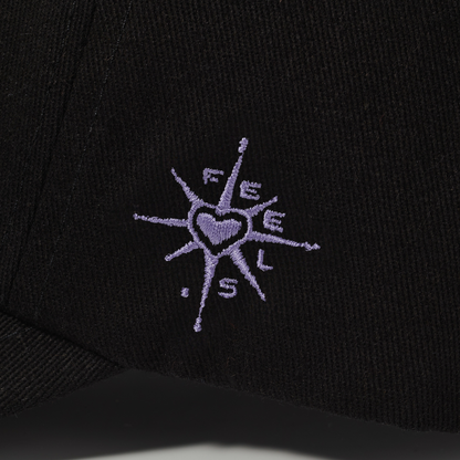 GLOBE LOGO CAP BLACK