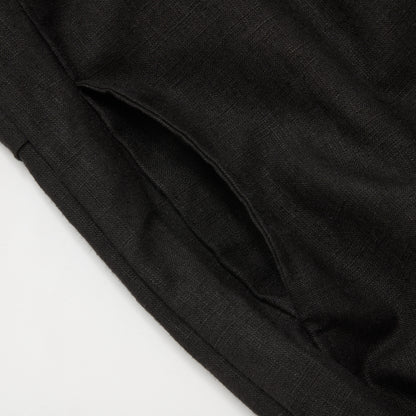 LINEN BLOUSON JACKET BLACK