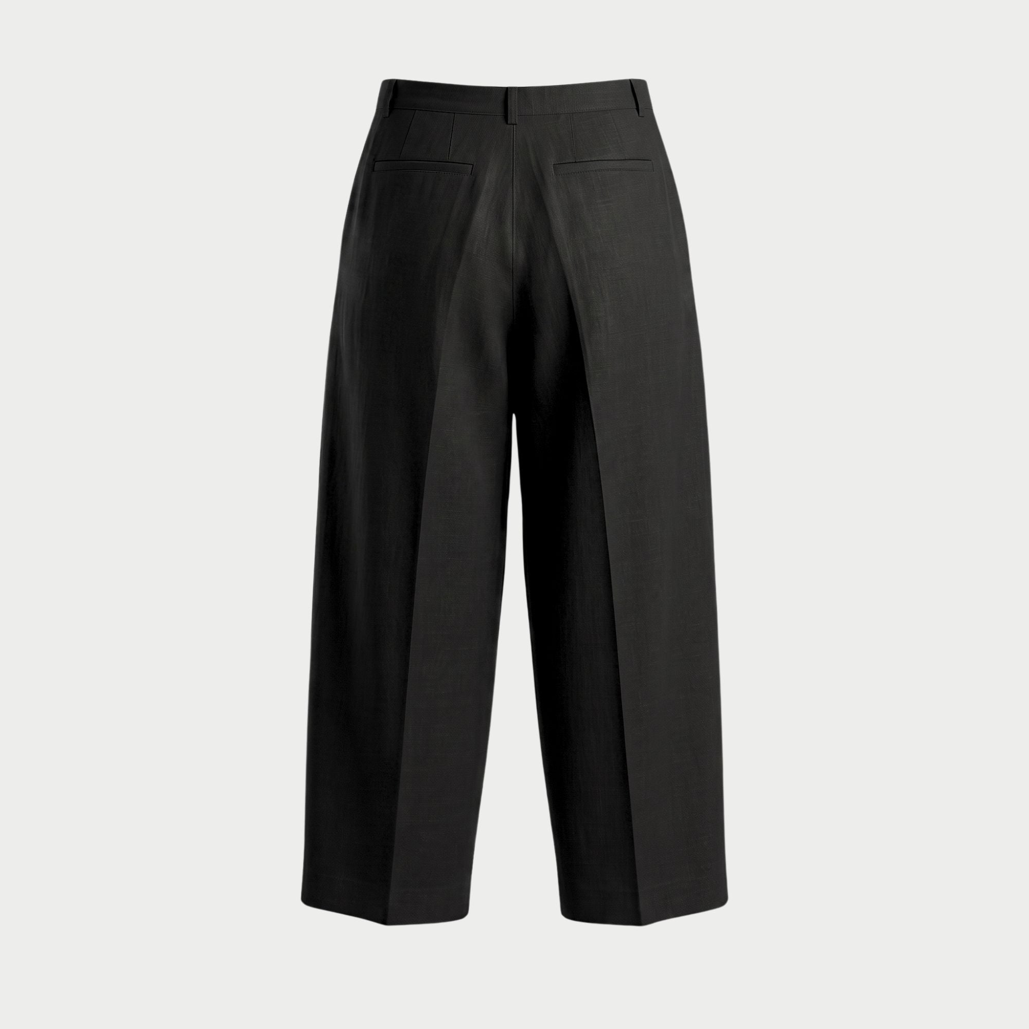 ア*ド様 FEELS LINEN スラックスMサイズ　ブラック LINEN TWO-TUCKED SLACKS BLACK – FEELS.