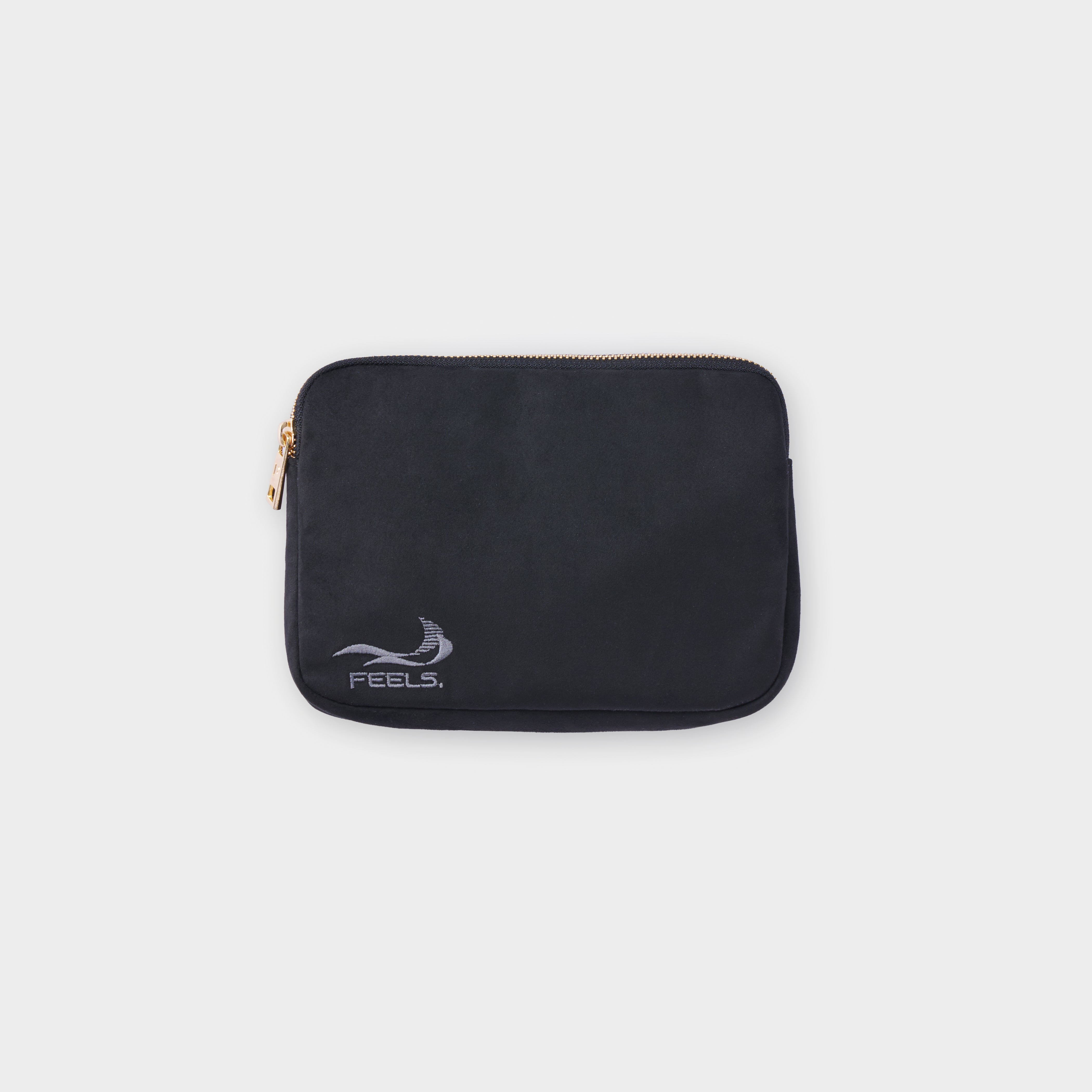 SUEDE TOUCH TRAVEL BAG BLACK – FEELS.