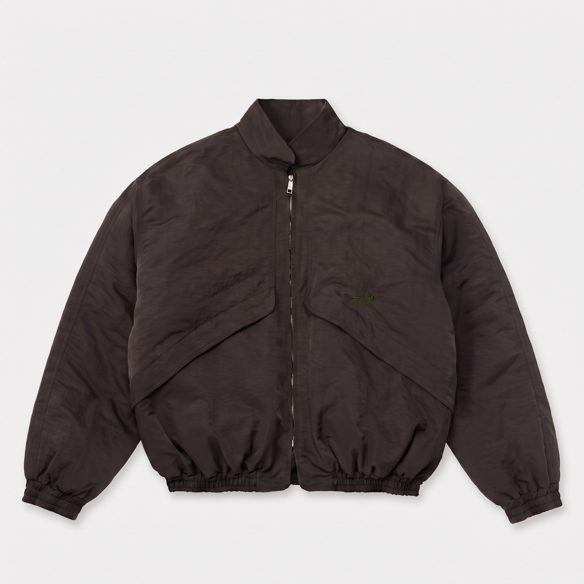 BAGGY BOMBER JACKET GRAY