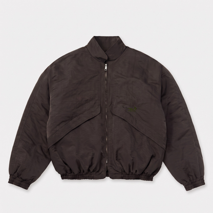 BAGGY BOMBER JACKET GRAY