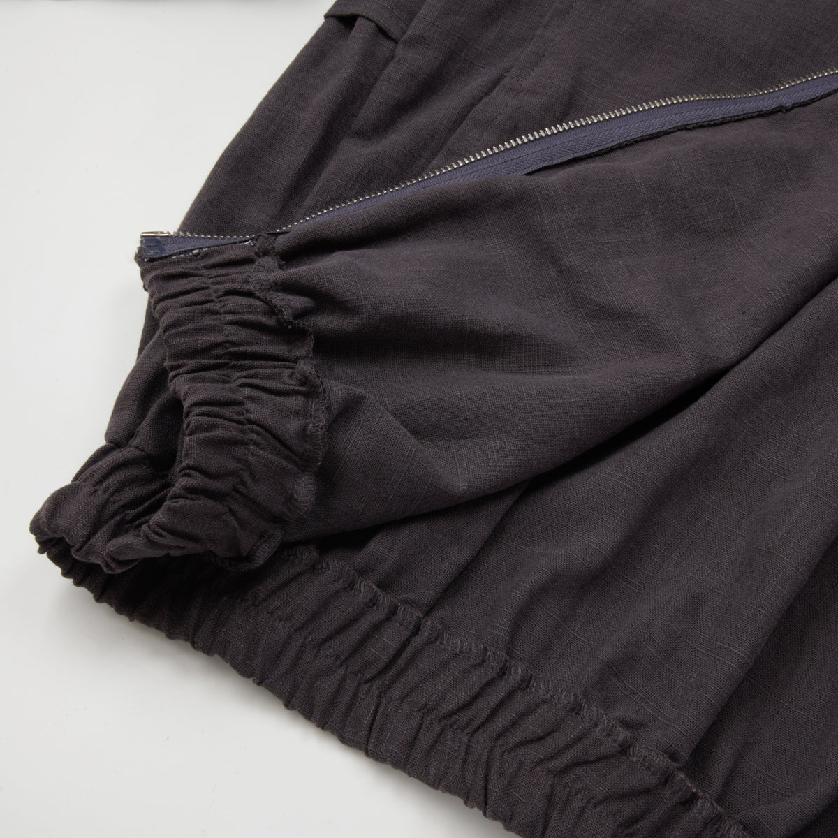 LINEN BLOUSON JACKET GRAY
