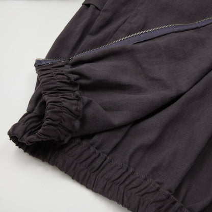 LINEN BLOUSON JACKET GRAY