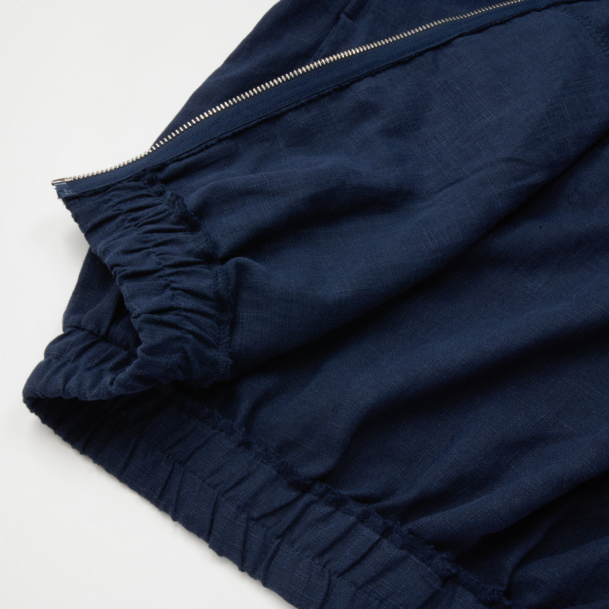 LINEN BLOUSON JACKET NAVY