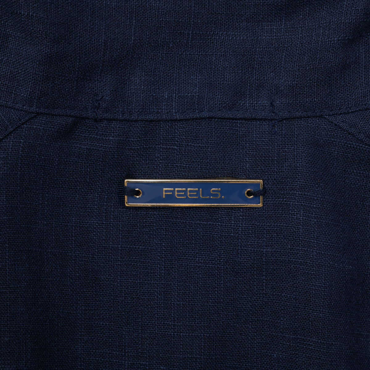 LINEN BLOUSON JACKET NAVY